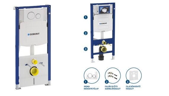 Duofix szerelőelem szett Sigma20 működtetőlappal