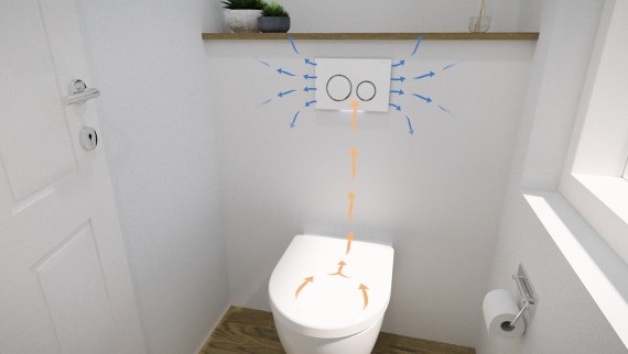 WC Geberit DuoFresh szagelszívó rendszerrel WC Geberit DuoFresh szagelszívó rendszerrel