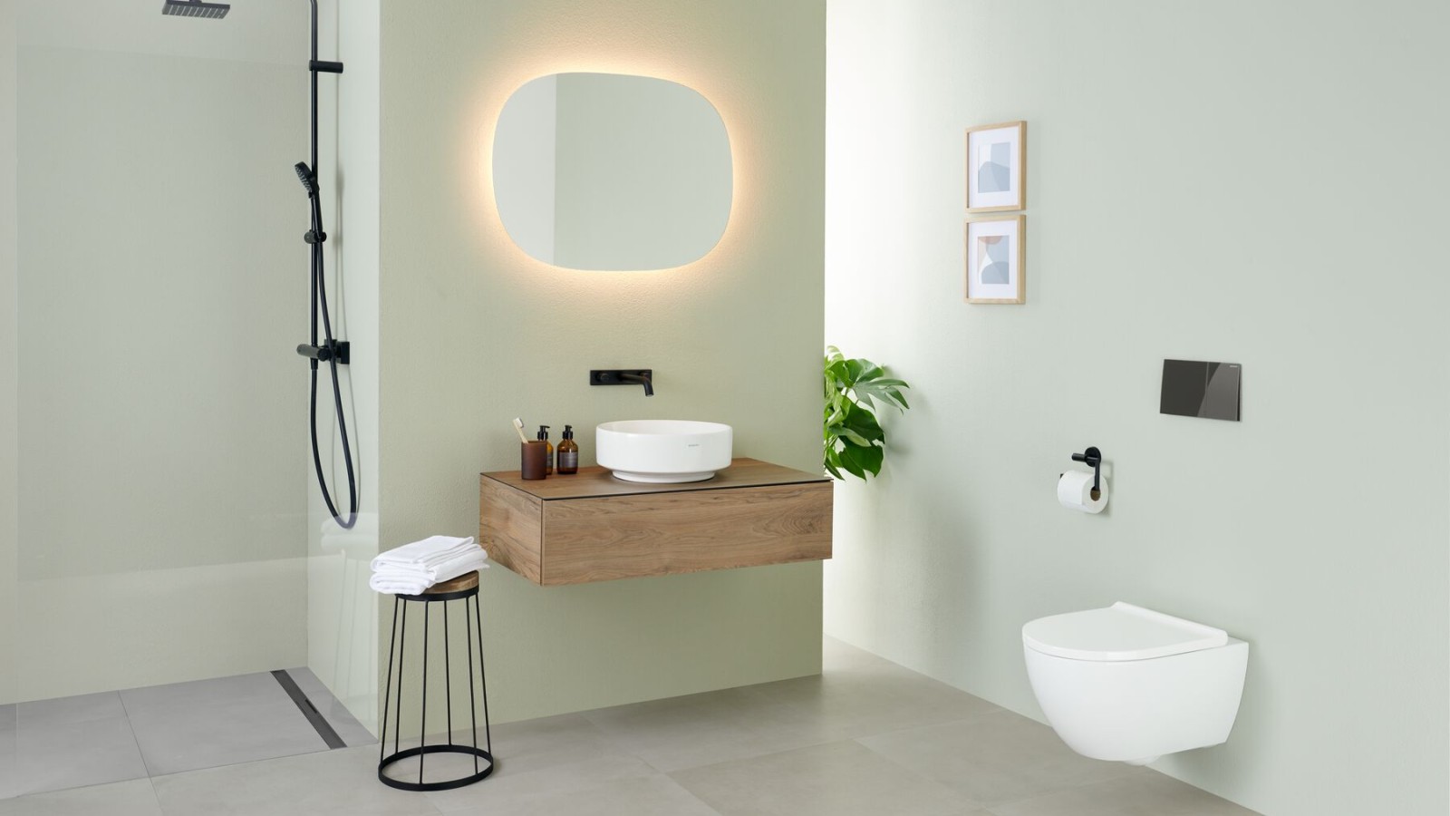 Geberit VariForm mosdó Option Oval tükörrel Geberit VariForm mosdó Option Oval tükörrel
