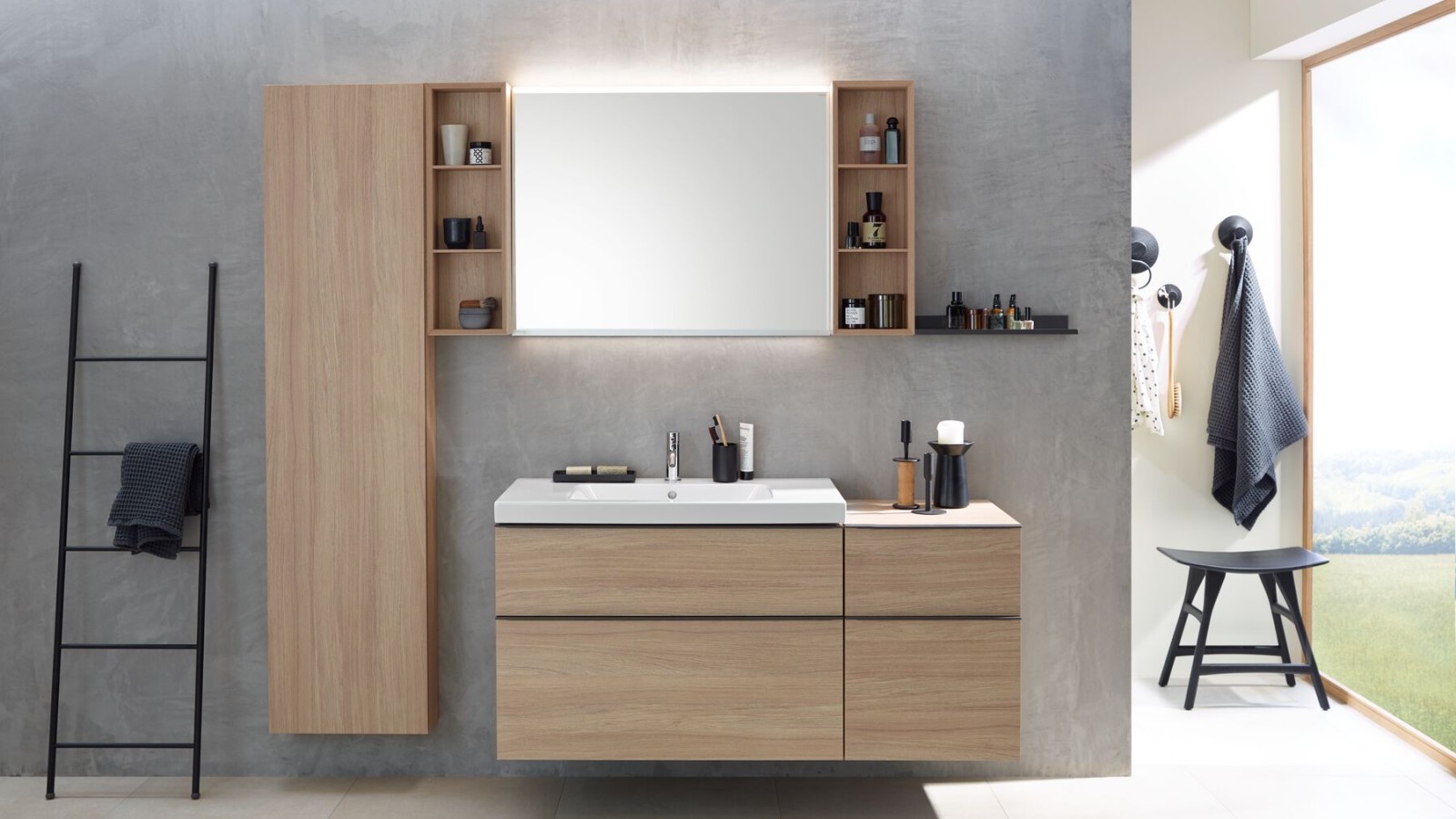 Geberit iCon fürdőszobabútor és tükrösszekrény Geberit iCon fürdőszobabútor és tükrösszekrény
