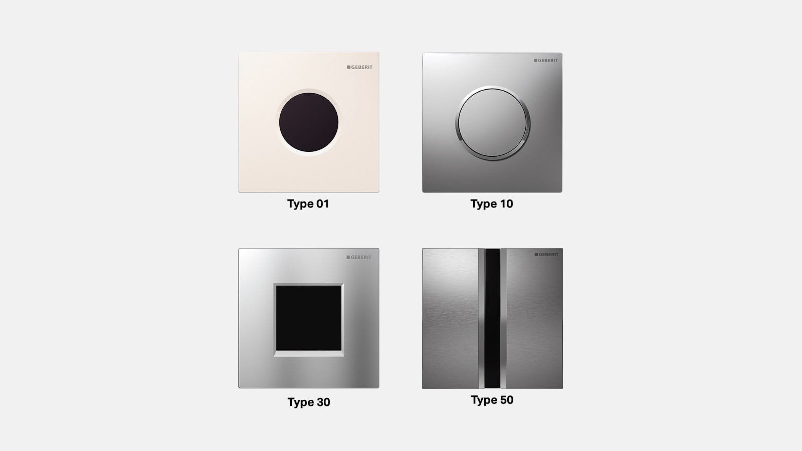 Infravörös és mechanikus Geberit működtetőlapok vizeldékhez Infravörös és mechanikus Geberit működtetőlapok vizeldékhez