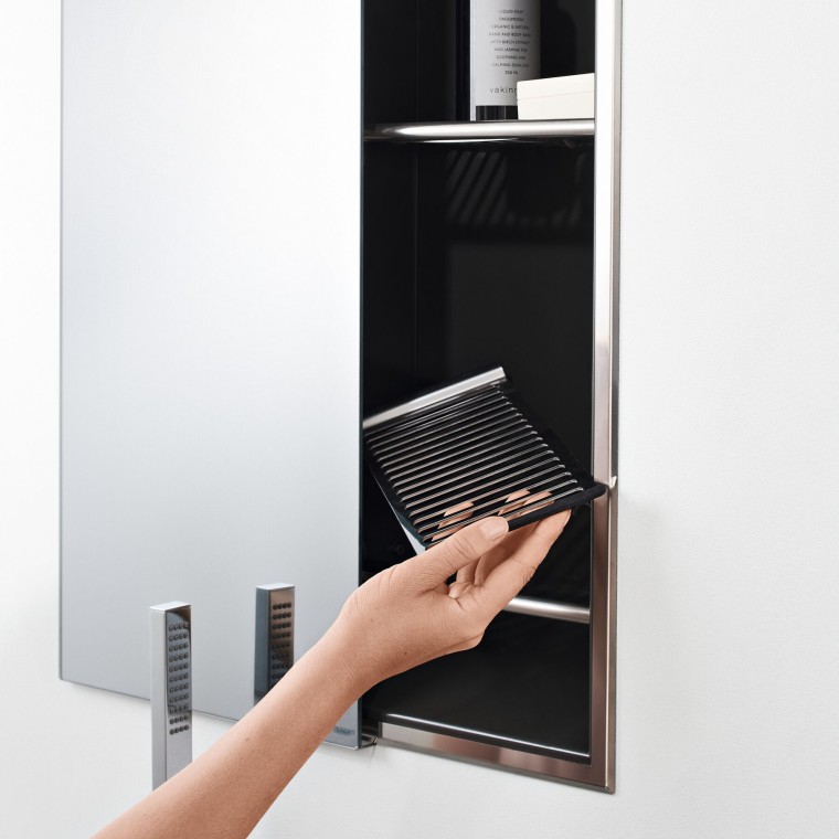 Fülkés tárolódoboz szürke színben Fülkés tárolódoboz szürke színben