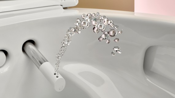 Geberit AquaClean higiéniai berendezés zuhanyfunkciót biztosító fúvókával