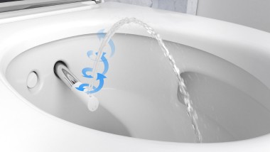 Geberit AquaClean higiéniai berendezés zuhanyfúvókával