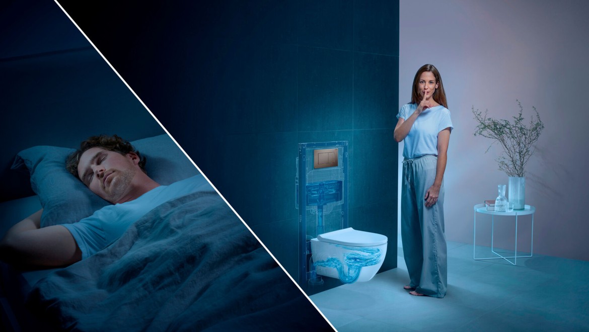 Geberit WC-rendszer: csendes öblítés