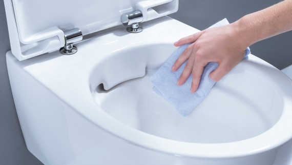 iCon Rimfree perem nélküli WC (© Geberit) iCon Rimfree perem nélküli WC (© Geberit)