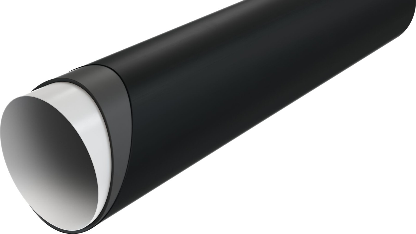 Silent-PP cső keresztmetszete rétegekkel Silent-PP cső keresztmetszete rétegekkel