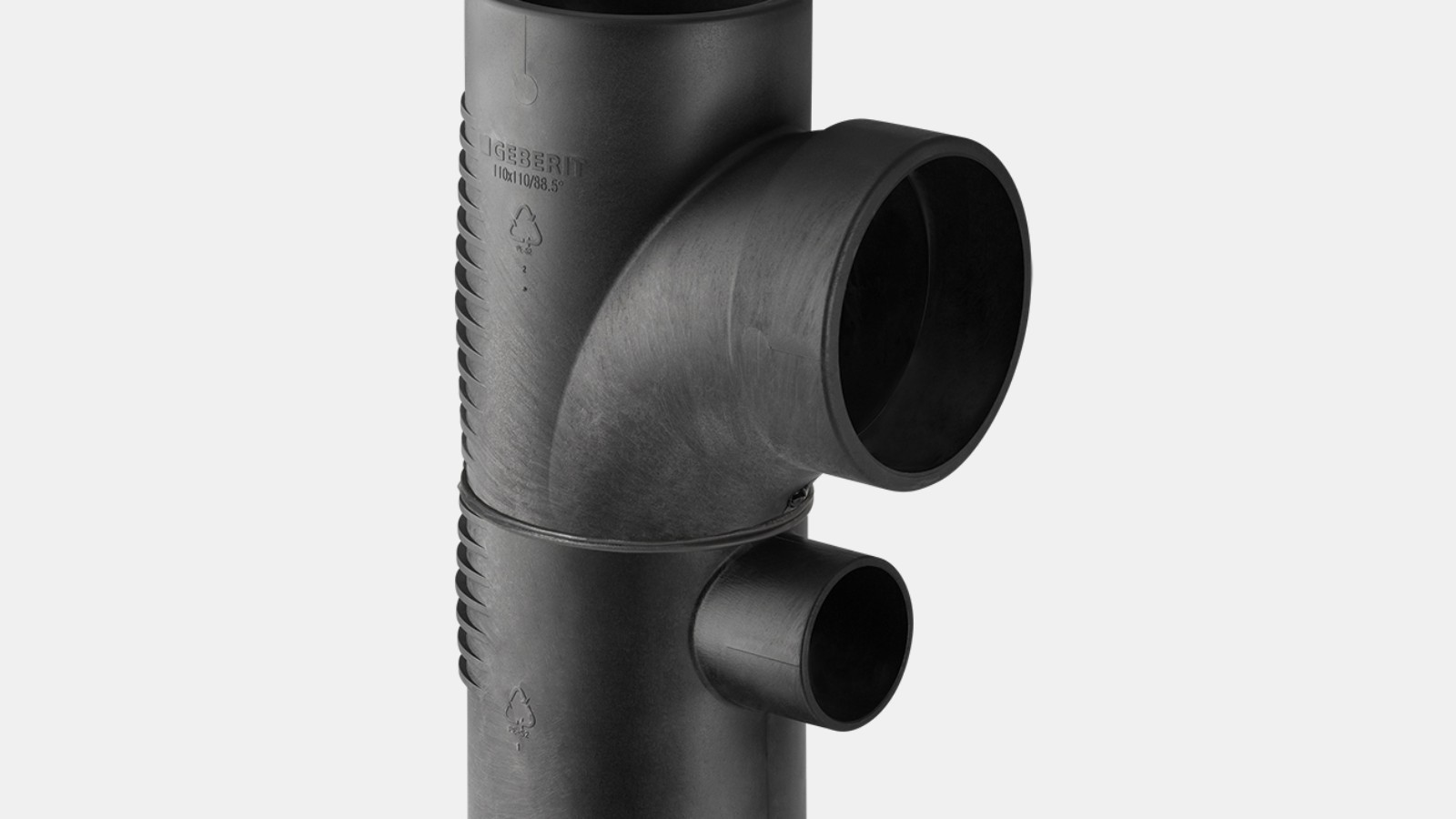 Geberit Silent-db20 kombinált íves elágazó idom 88,5° Geberit Silent-db20 kombinált íves elágazó idom 88,5°