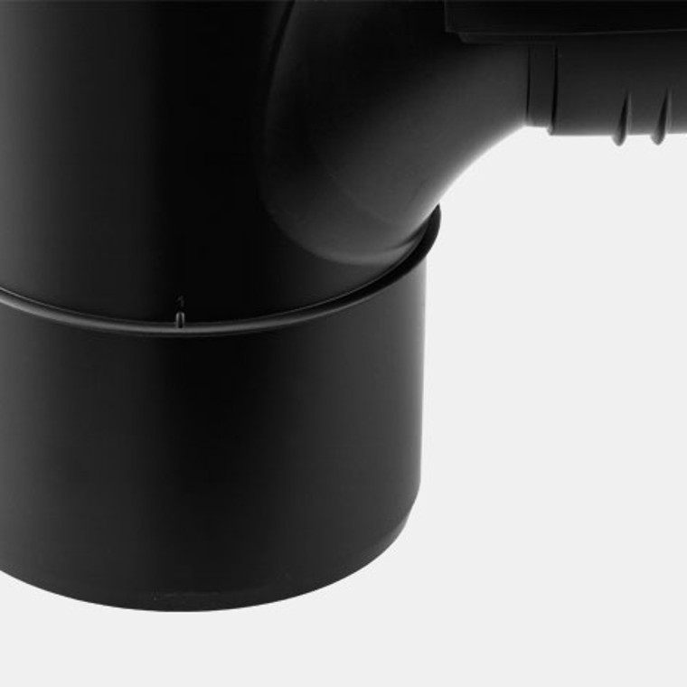 A Geberit Silent-PP idomokon található ütközőgyűrű a megfelelő illesztési mélységet jelzi