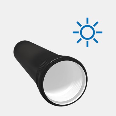A Geberit Silent-PP UV-sugárzás elleni védelemmel rendelkezik