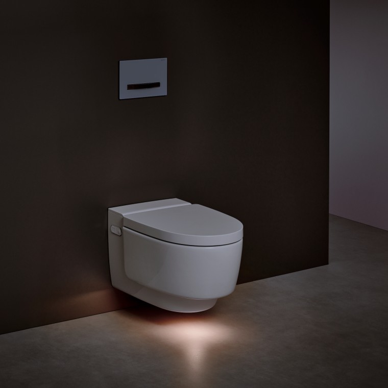 Geberit AquaClean Mera higiéniai berendezés irányfénnyel Geberit AquaClean Mera higiéniai berendezés irányfénnyel
