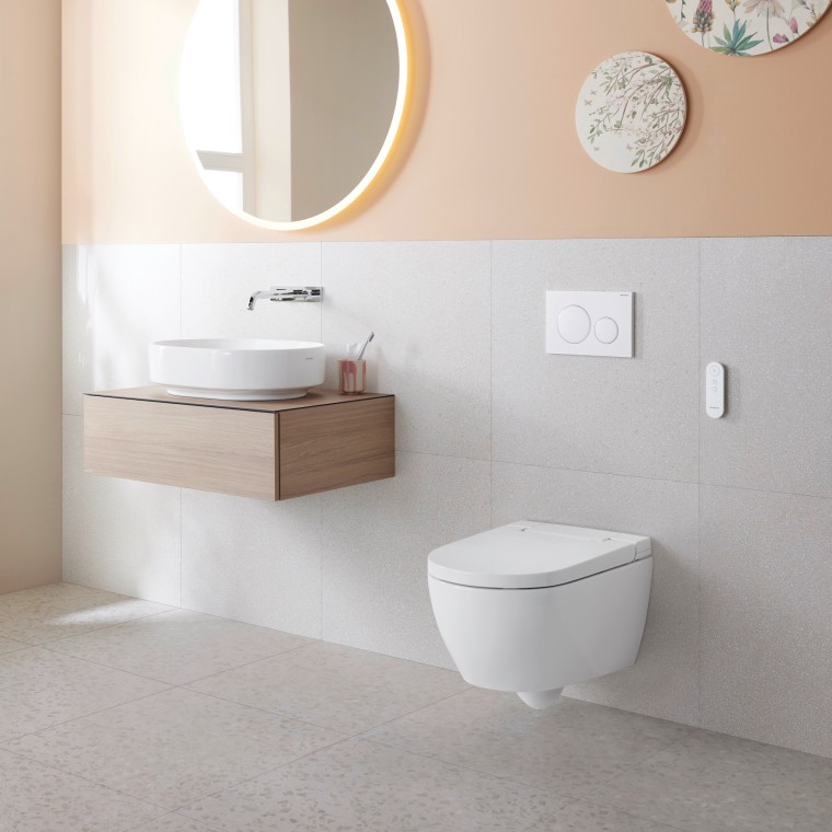 Geberit AquaClean Alba higiéniai berendezés egy lakásban Geberit AquaClean Alba higiéniai berendezés egy lakásban