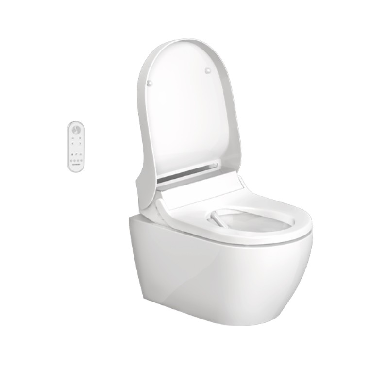 Geberit AquaClean Mera nyitott fedéllel Geberit AquaClean Mera nyitott fedéllel