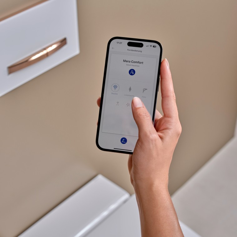 Geberit AquaClean a Geberit Home alkalmazással Geberit AquaClean a Geberit Home alkalmazással