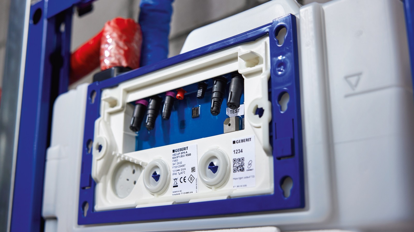 Geberit HS50 higiéniai öblítőberendezés falsík alatti öblítőtartályban Geberit HS50 higiéniai öblítőberendezés falsík alatti öblítőtartályban