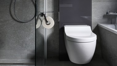 Geberit Monolith szanitermodul Geberit AquaClean Tuma higiéniai berendezéssel