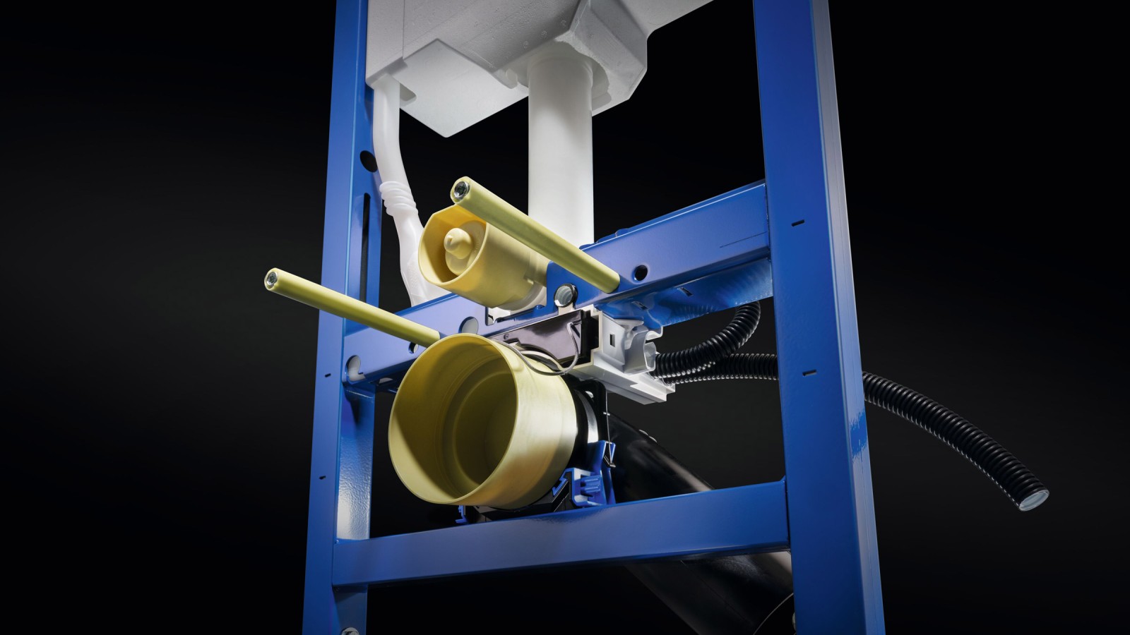 Kényelmes áramcsatlakozás a WC-szerelőelem Power & Connect Box-án keresztül