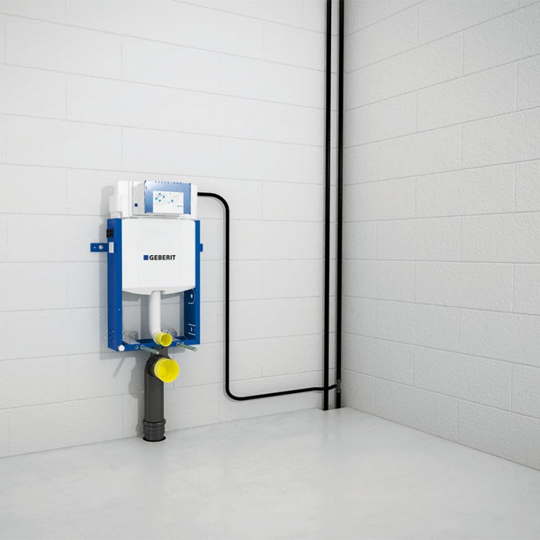 A Geberit Kombifix elem csatlakoztatása a víz- és szennyvízvezetékekhez A Geberit Kombifix elem csatlakoztatása a víz- és szennyvízvezetékekhez