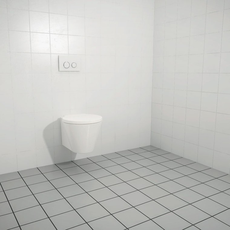 Szaniterek felszerelése a készre burkolt falra Szaniterek felszerelése a készre burkolt falra