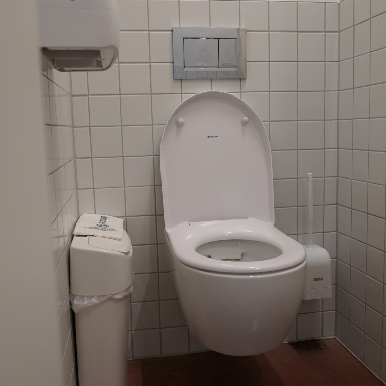 A nyilvános WC-kben számos Geberit termék található (© Geberit)