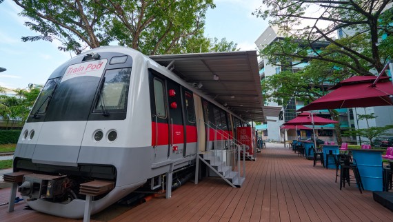 Train Pod Hotel Szingapúrban (© Watson Lau) Train Pod Hotel Szingapúrban (© Watson Lau)