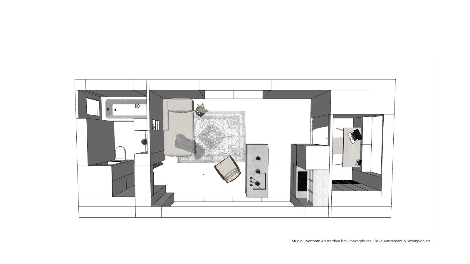 "tiny house" illusztráció (© Woonpioniers) "tiny house" illusztráció (© Woonpioniers)