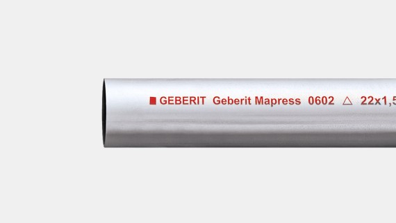 Geberit Mapress szénacél rendszercső, kívül horganyzott
