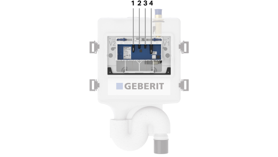 Geberit HS30 higiéniai öblítőberendezés (© Geberit)