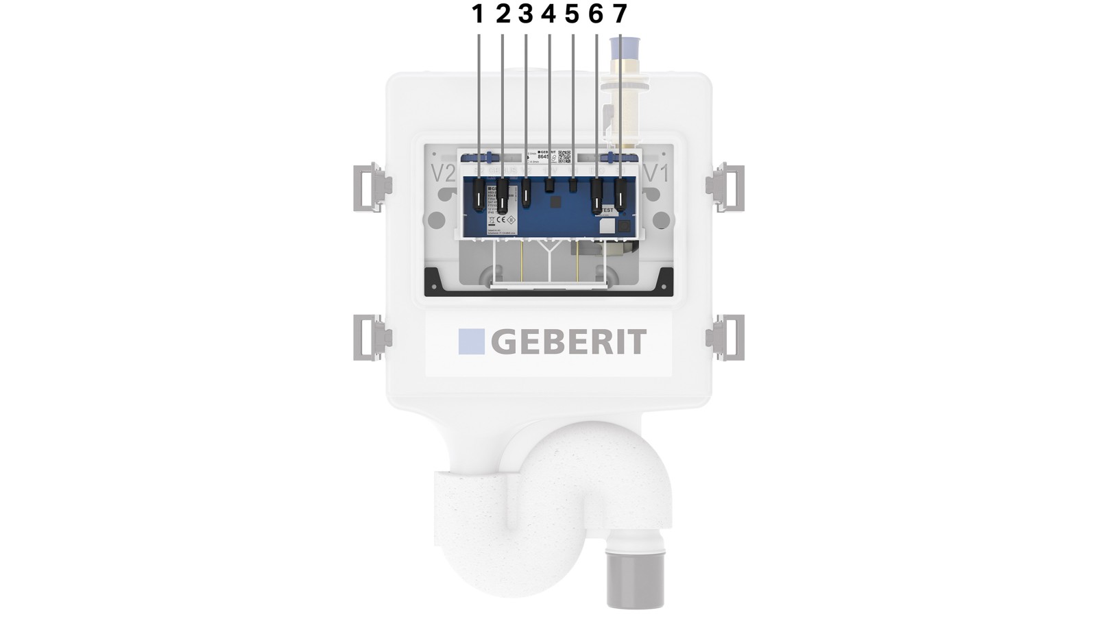 Geberit HS50 higiéniai öblítőberendezés (© Geberit) Geberit HS50 higiéniai öblítőberendezés (© Geberit)
