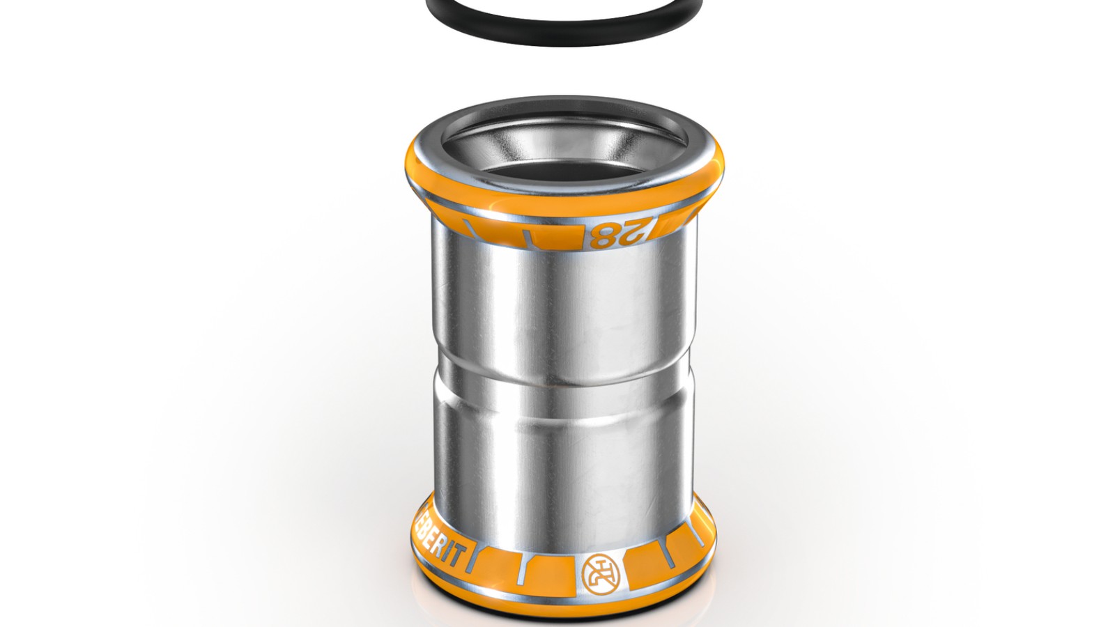 Geberit Mapress Therm szerelvény narancssárga préselésjelzővel Geberit Mapress Therm szerelvény narancssárga préselésjelzővel