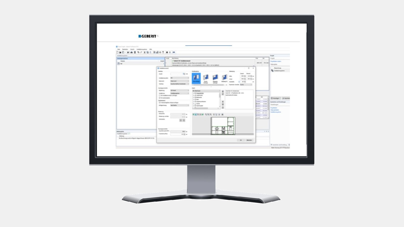 A Geberit a digitális tervezési eszközök széles skáláját kínálja a szakemberek számára, mint például a Geberit ProPlanner