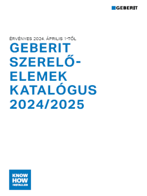 Geberit szerelőelemek katalógus 2026/2027 Geberit szerelőelemek katalógus 2026/2027