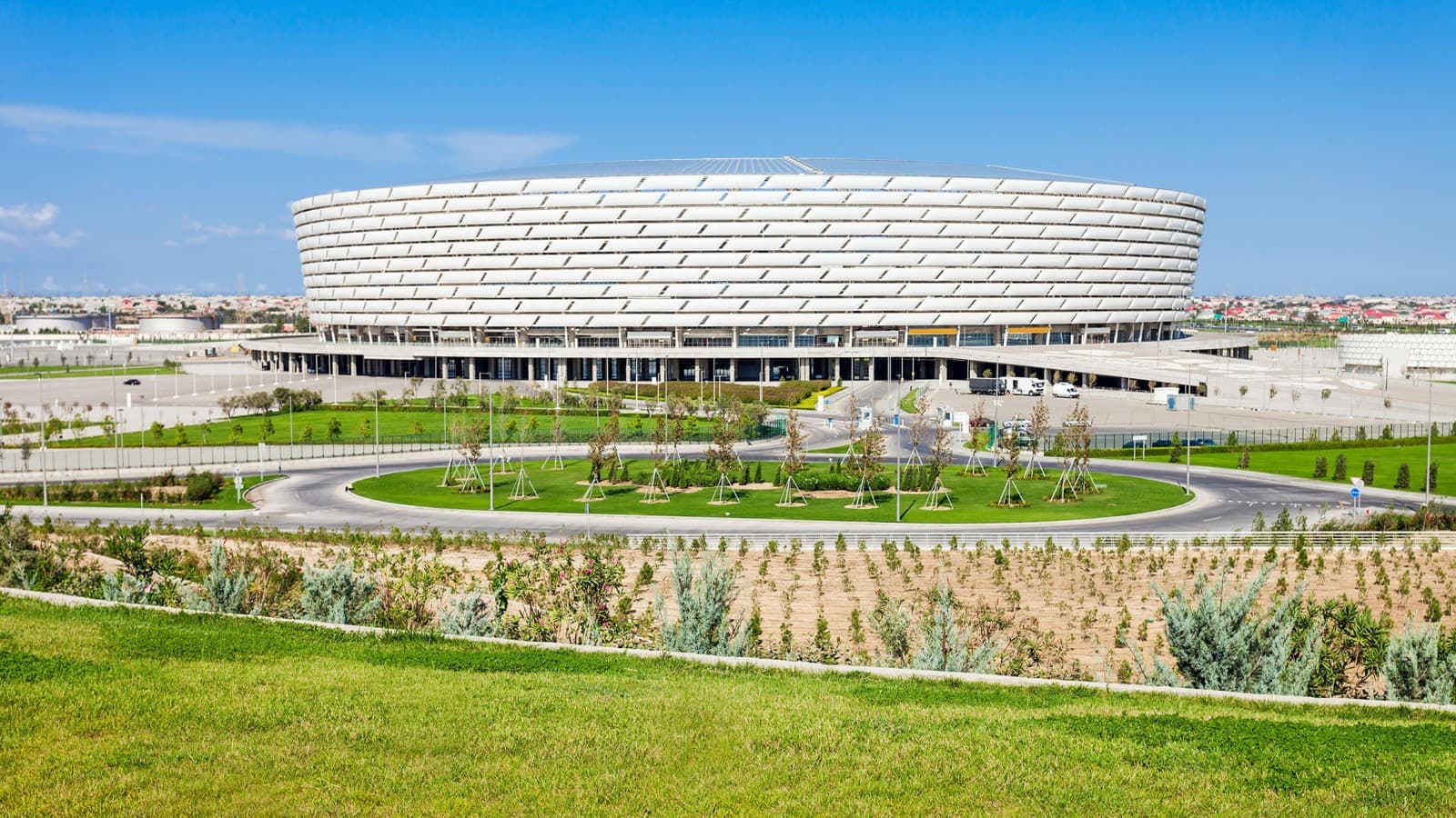 Baku Olimpiyat Stadyumu, Baku, Azerbajdzsán (© Andrey Khrobostov / Alamy Stock Photo) Baku Olimpiyat Stadyumu, Baku, Azerbajdzsán (© Andrey Khrobostov / Alamy Stock Photo)
