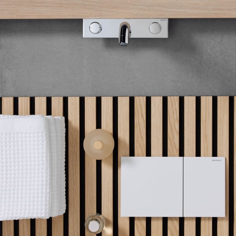 Hangulattábla Geberit Sigma70 működtetőlappal Hangulattábla Geberit Sigma70 működtetőlappal