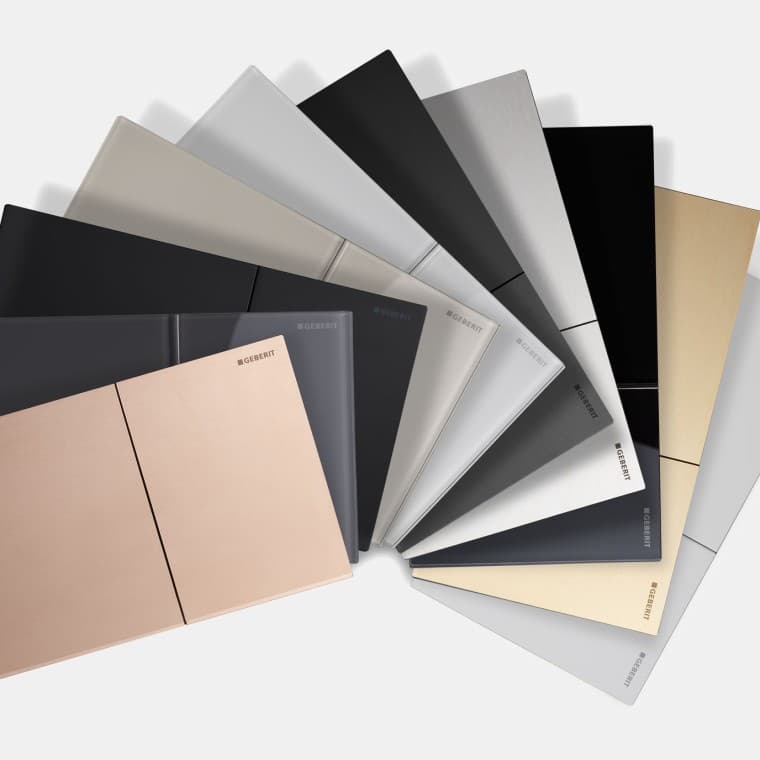 Geberit Sigma70 különböző anyagokban és színekben Geberit Sigma70 különböző anyagokban és színekben