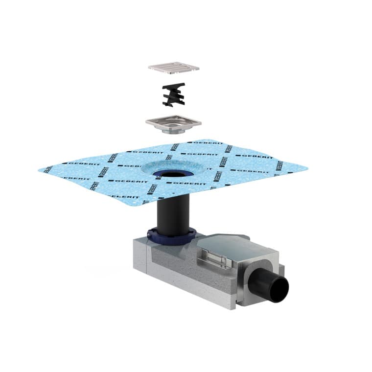 Geberit beépítőkészlet padlóösszefolyóhoz Geberit beépítőkészlet padlóösszefolyóhoz