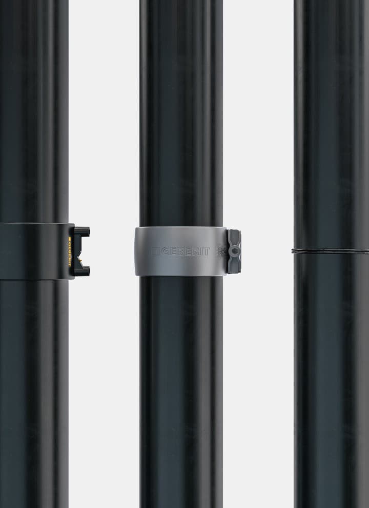 A Geberit Silent-db20 különböző csatlakozási technikákkal telepíthető A Geberit Silent-db20 különböző csatlakozási technikákkal telepíthető