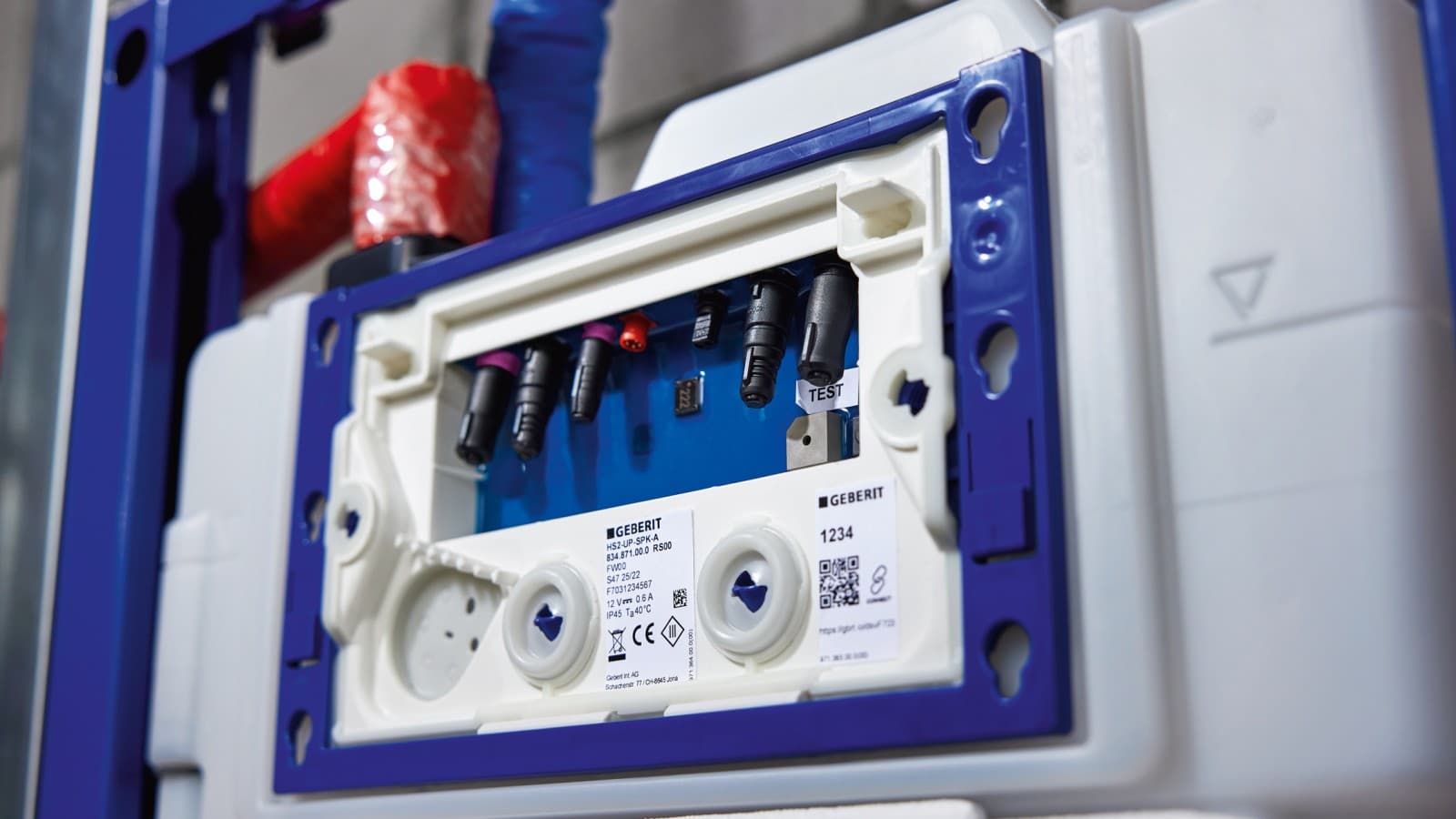 Geberit HS50 higiéniai öblítőberendezés falsík alatti öblítőtartályban Geberit HS50 higiéniai öblítőberendezés falsík alatti öblítőtartályban