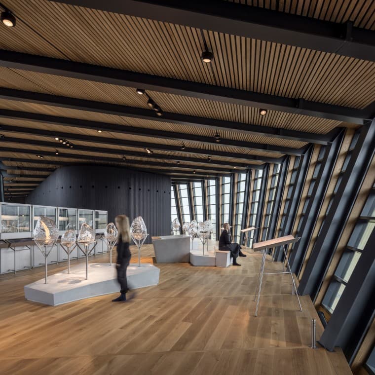 Kiállítás az Ilulissat Jégfjord Központban (© Adam Mørk) Kiállítás az Ilulissat Jégfjord Központban (© Adam Mørk)