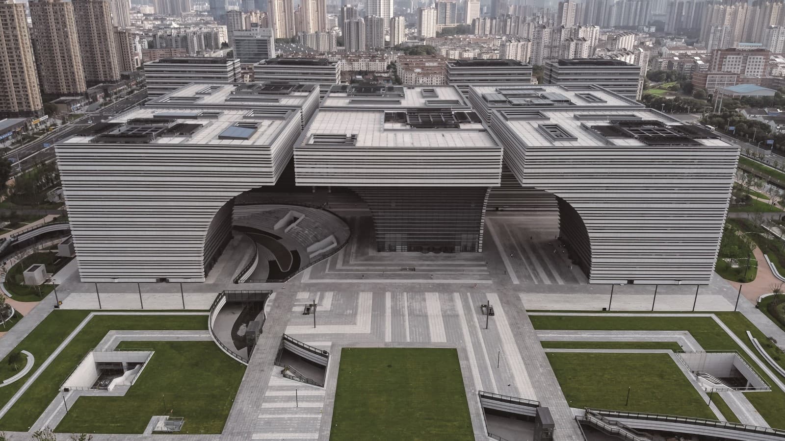 Changzhou Culture Plaza, Csangcsou (CN) 2022 (© ingDESIGN (shanghai) Co.,Ltd) Changzhou Culture Plaza, Csangcsou (CN) 2022 (© ingDESIGN (shanghai) Co.,Ltd)