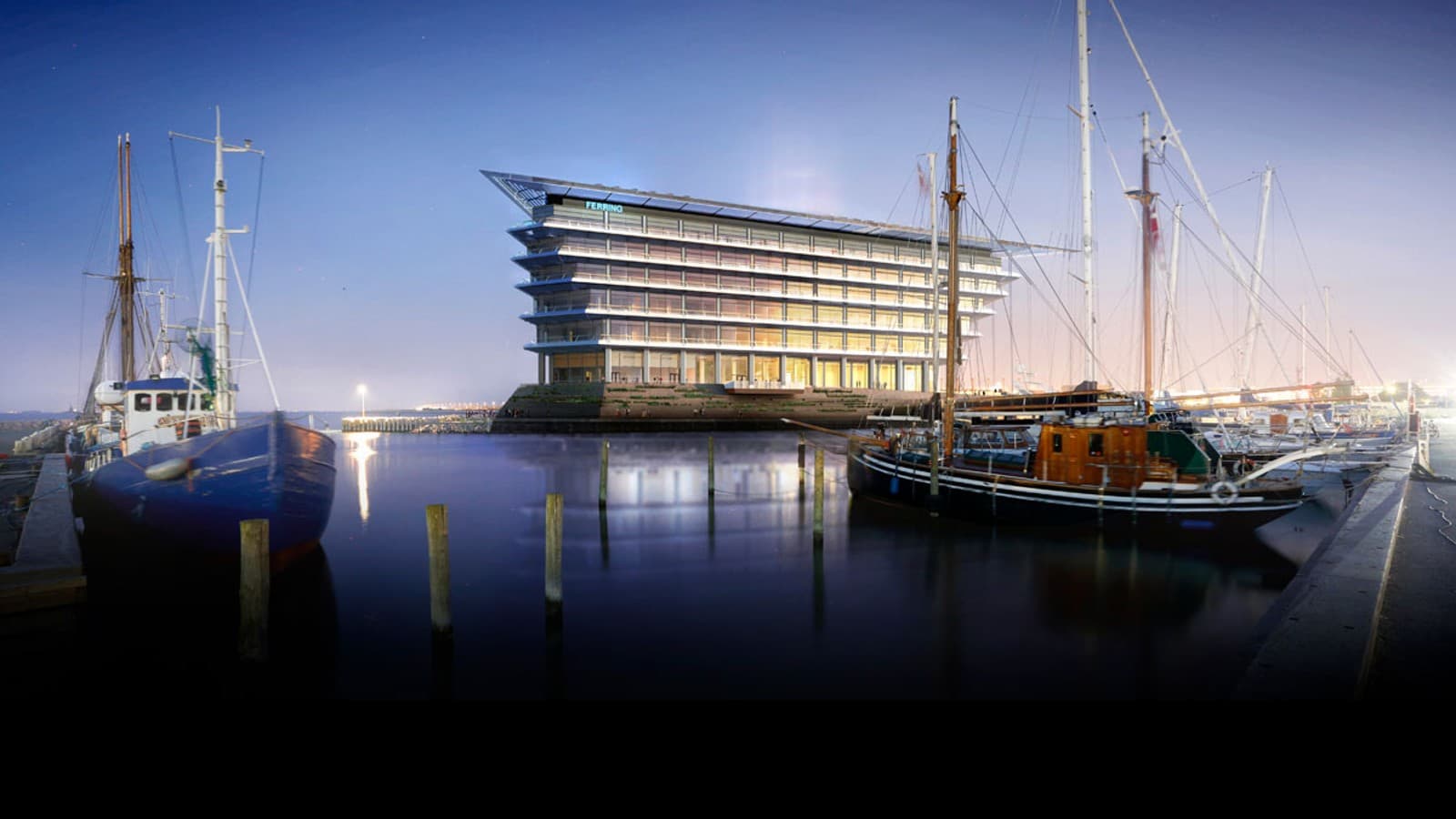 A Koppenhága és Malmö közötti Öresund-tengerszorosra nyíló leggyönyörűbb kilátással rendelkezik: a Ferring Pharmaceuticals új központja (©Foster&Partners) A Koppenhága és Malmö közötti Öresund-tengerszorosra nyíló leggyönyörűbb kilátással rendelkezik: a Ferring Pharmaceuticals új központja (©Foster&Partners)