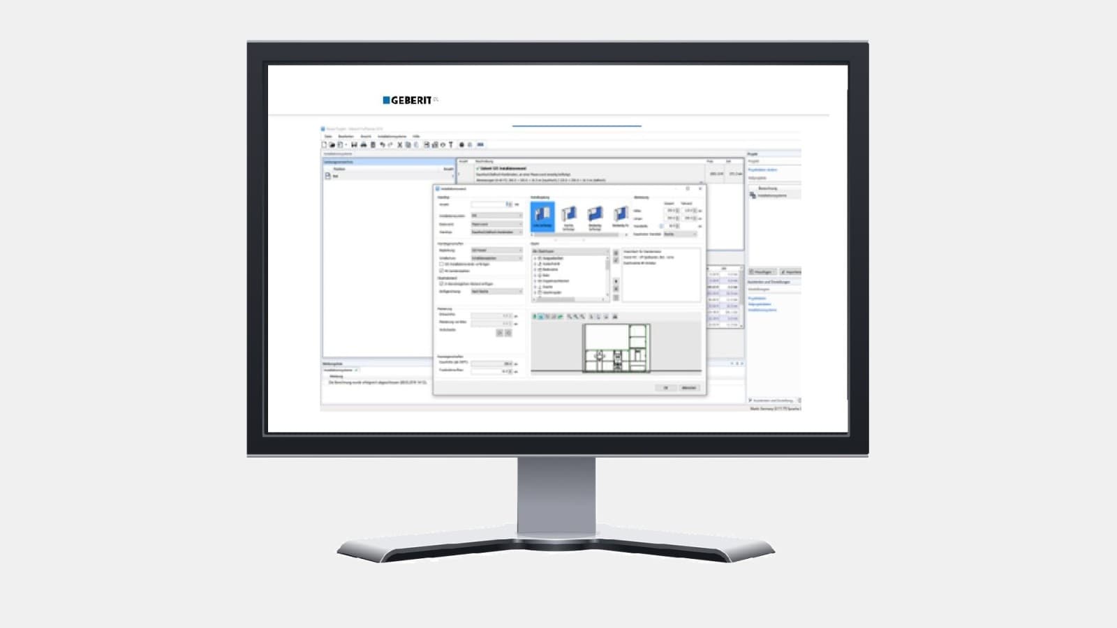 A Geberit a digitális tervezési eszközök széles skáláját kínálja a szakemberek számára, mint például a Geberit ProPlanner A Geberit a digitális tervezési eszközök széles skáláját kínálja a szakemberek számára, mint például a Geberit ProPlanner